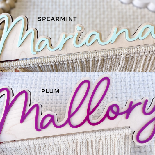 Personalized Macrame Bow Holder Room Decor