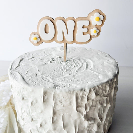 One Groovy Year Daisy Cake Topper, One Daisy Smash Cake Topper, Boho Retro First Birthday, Second Birthday 70s Theme, Hippie Birthday Decor