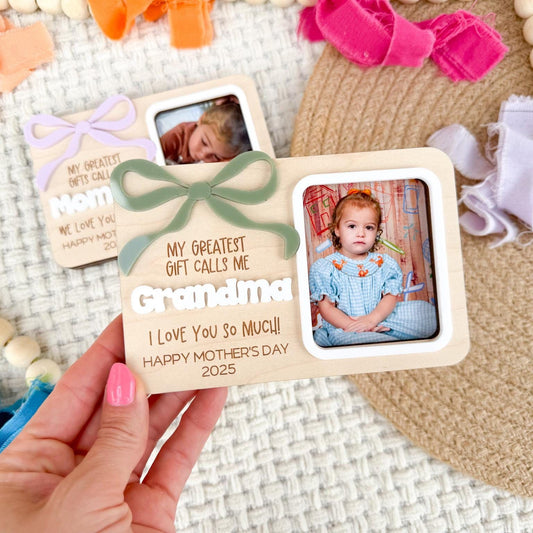 Mother’s Day Picture Frame, First Mother's Day Gift From Child, Mother's Day Gift for Grandma, Mother’s Day Photo Magnet, 2x3 Photo Frame