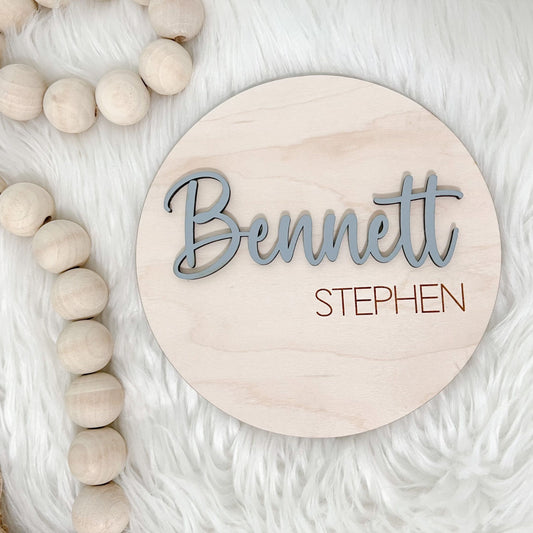 Personalized Baby Name Sign and Baby Birth Stats Announcement