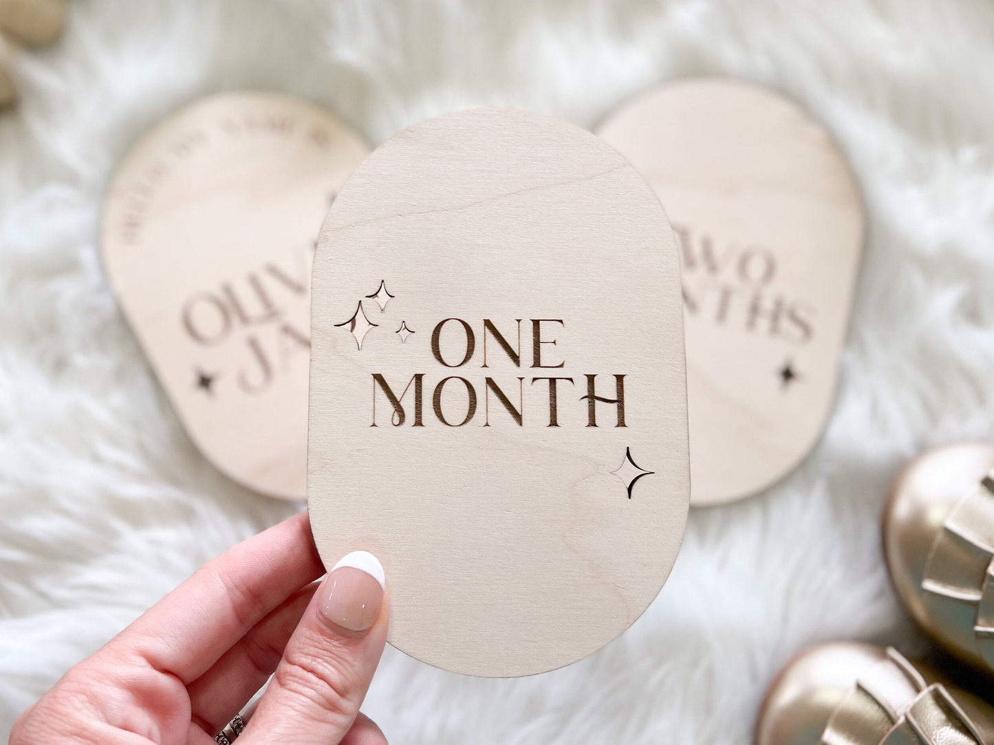 Oval Baby Name Sign
