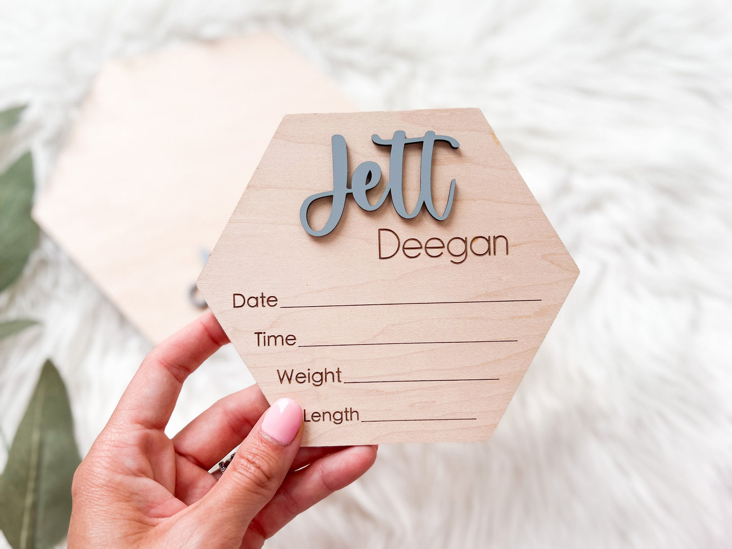 Footprint Name Sign for Hospital, Hospital Footprint Sign, Baby Announcement Sign, Baby Birth Stats Sign, Newborn Announcement Sign