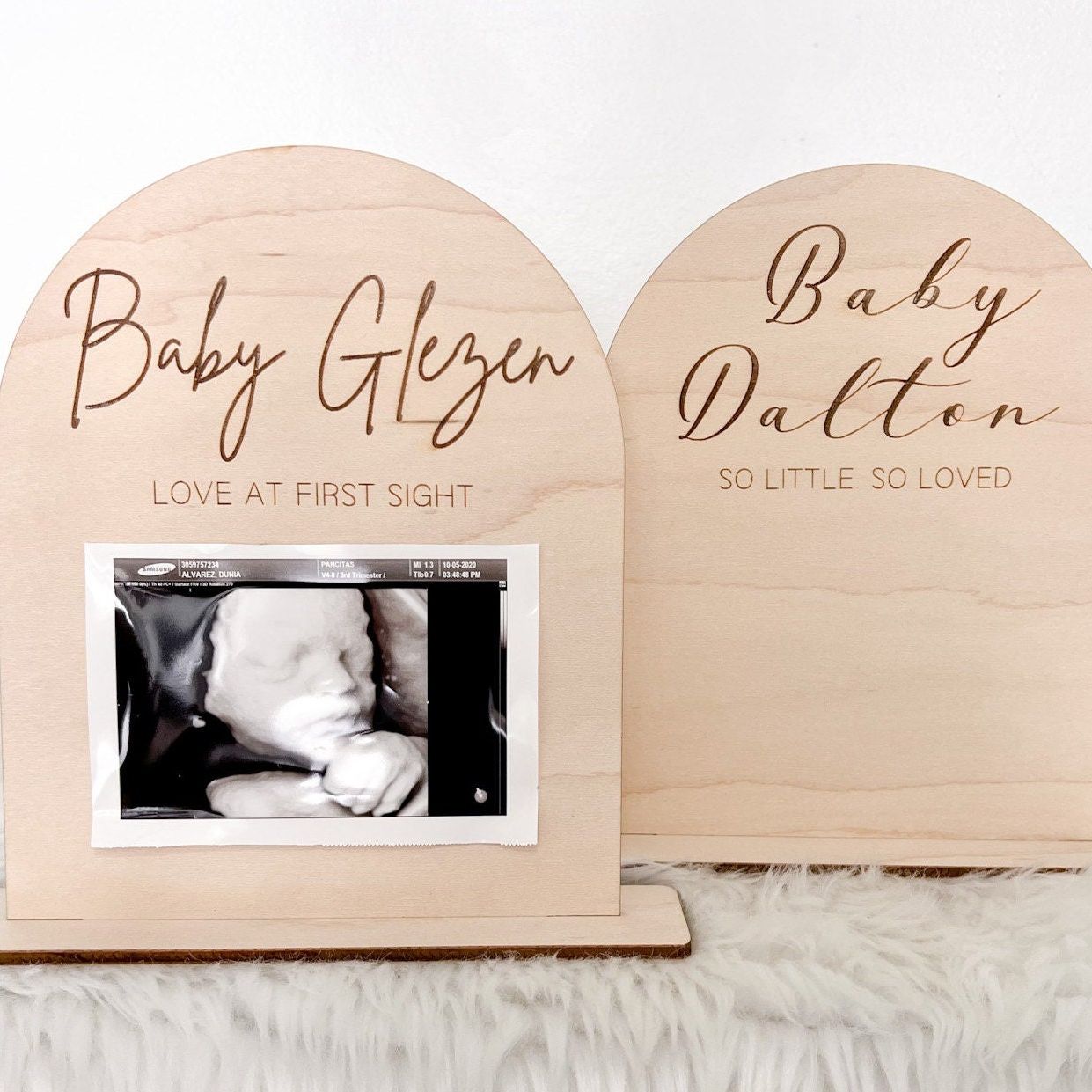 Personalized Arch Baby Footprint - Ultrasound Sign
