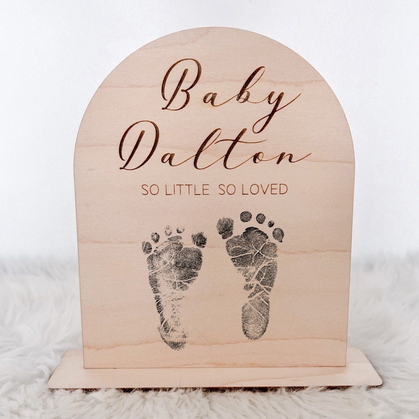 Personalized Arch Baby Footprint - Ultrasound Sign