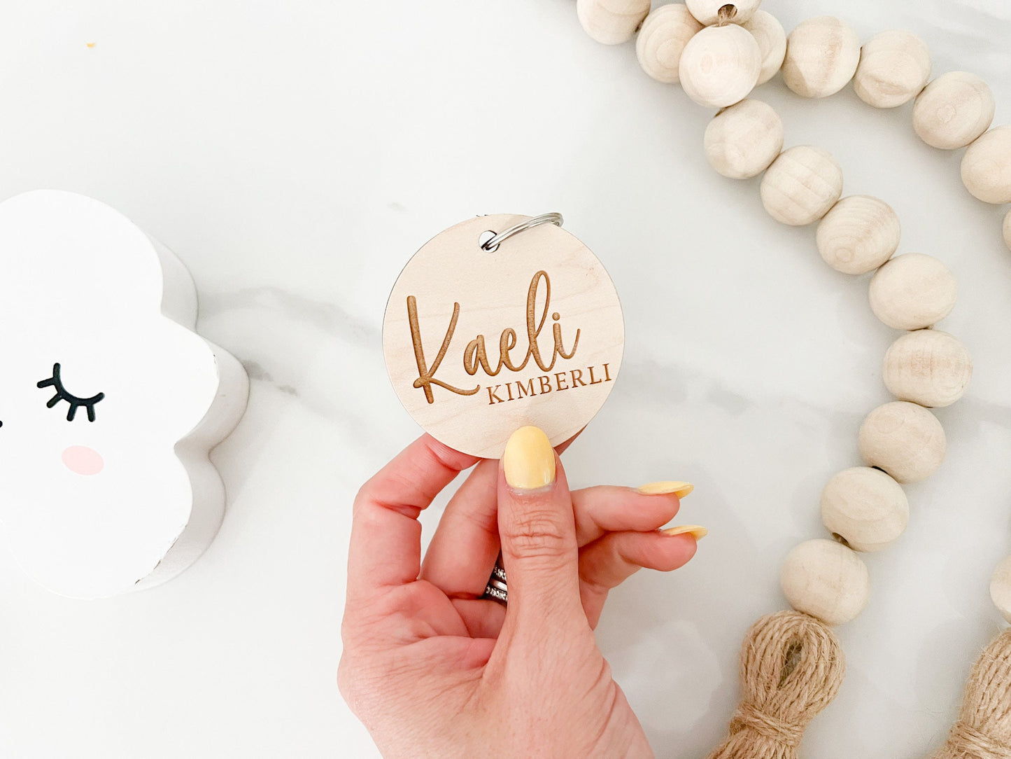 Personalized Diaper Bag Tag/Keychain - OJ Style