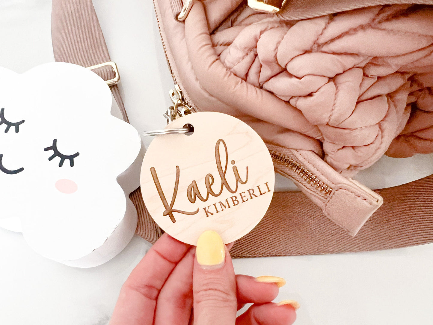 Personalized Diaper Bag Tag/Keychain - OJ Style