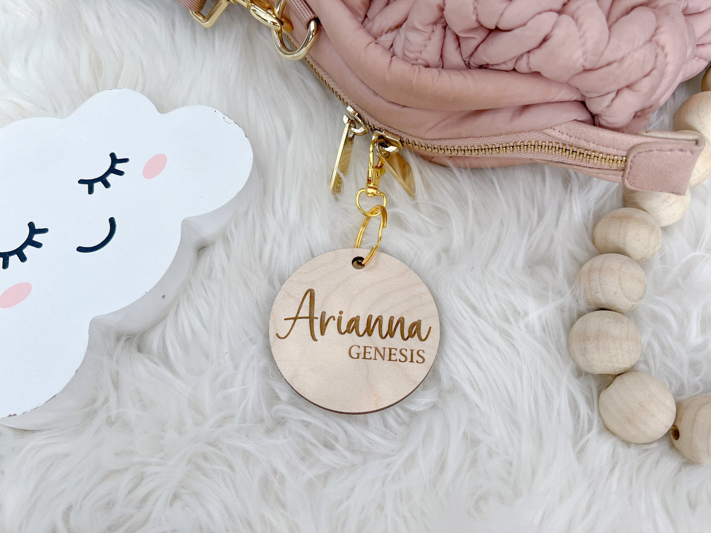 Personalized Diaper Bag Tag/Keychain - OJ Style