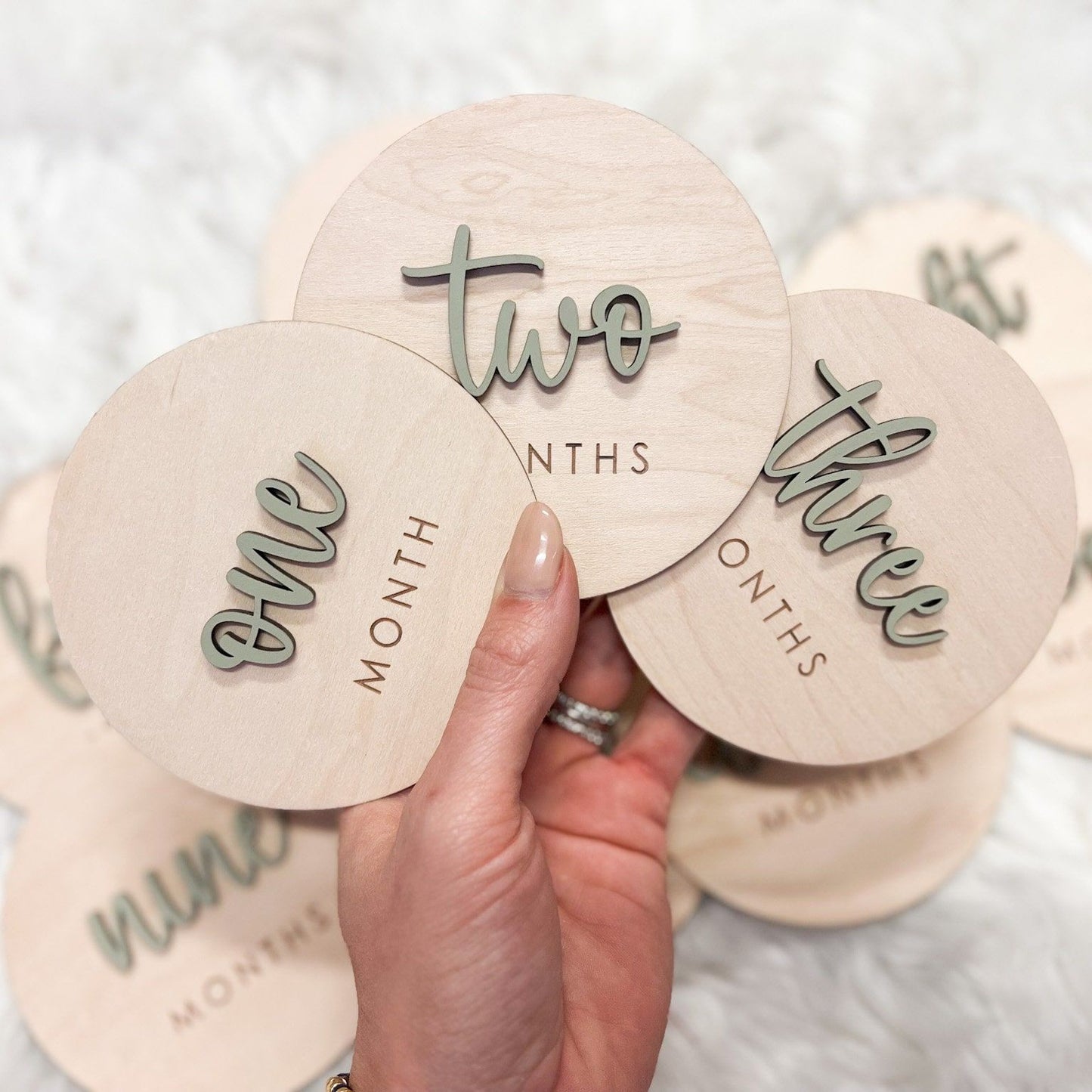 Baby Monthly Milestones - Wood Austin Style