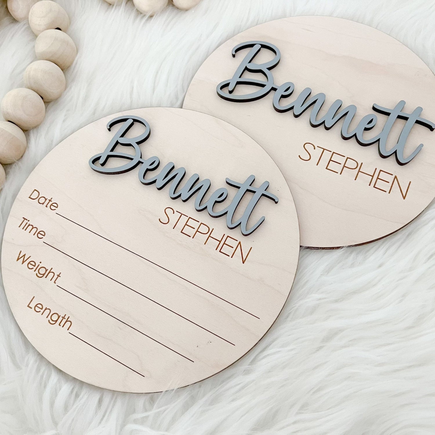 Personalized Baby Stats, Name Plates and Footprint Plaques