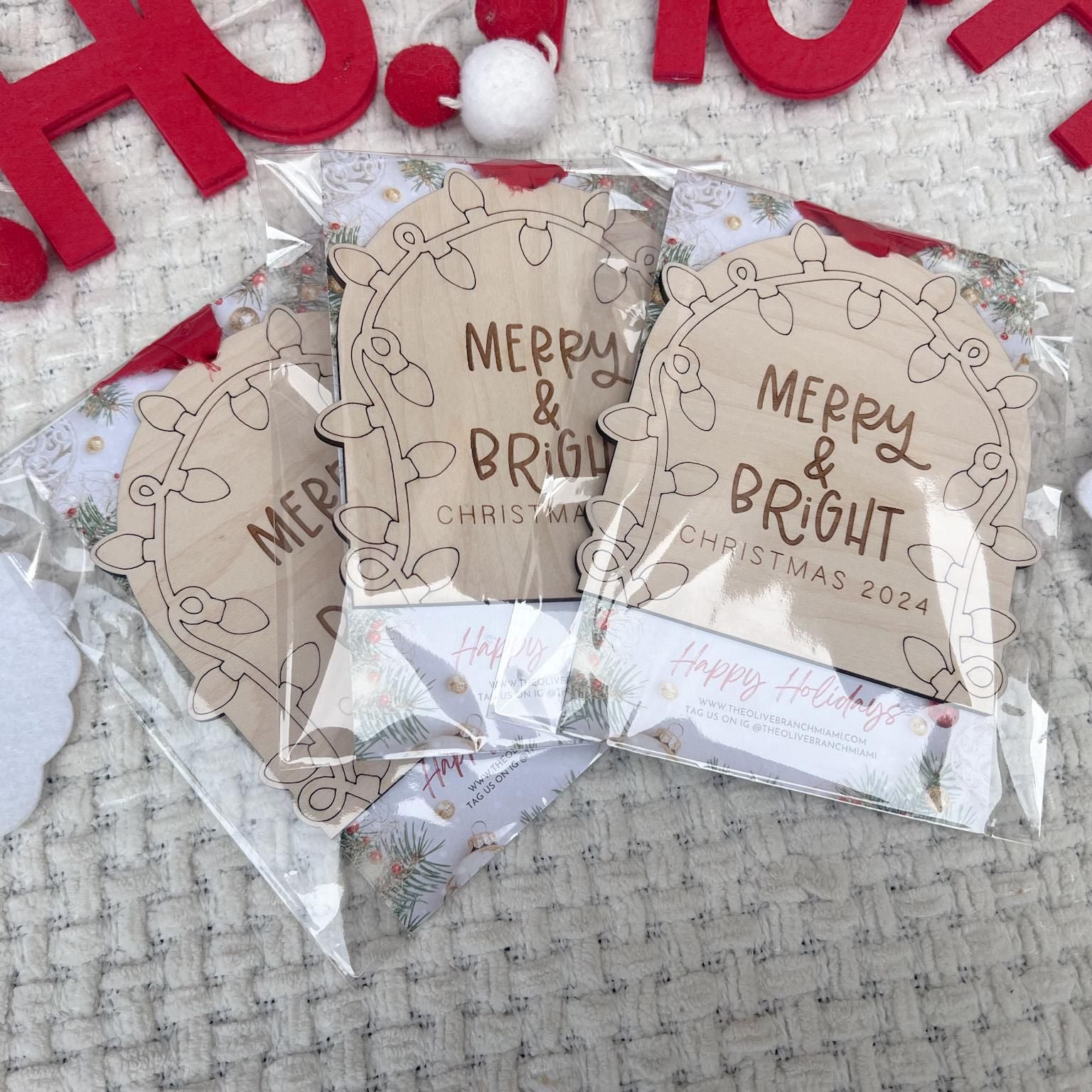 Classroom Christmas Gift Idea ornament hung on a tree, illustrating its use as a sentimental keepsake and its size (4.6 inches).