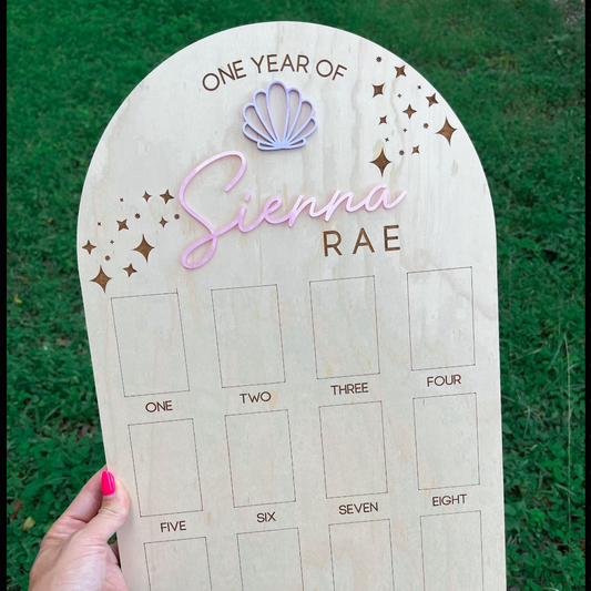 Mermaid One Year of Photo Board