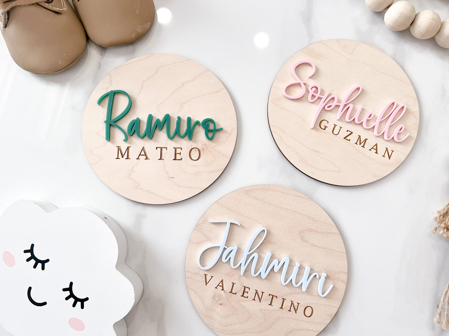 Baby Name Sign for Hospital, Birth Announcement Sign, Hospital Name Sign, Newborn Name Wood Sign, Nursery Decor, 3D Hospital Name Wood Sign