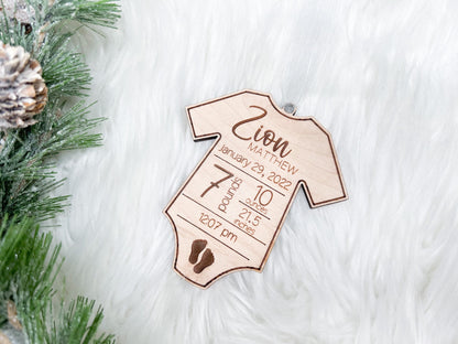 Baby Stats First Christmas Ornament, My First Christmas Ornament, Baby Birth Stats Christmas Ornament, New Baby Christmas Gift