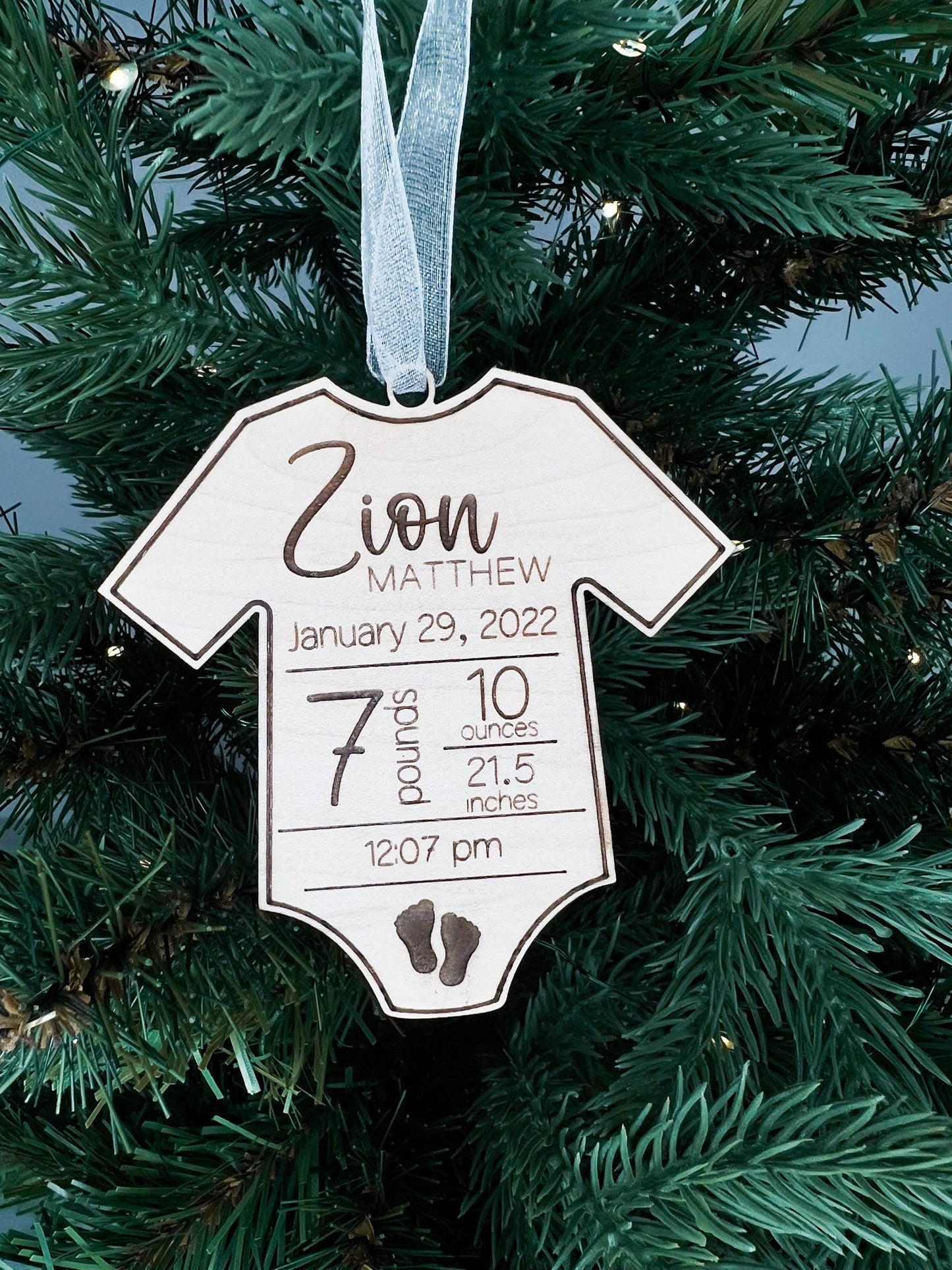 Baby Stats First Christmas Ornament, My First Christmas Ornament, Baby Birth Stats Christmas Ornament, New Baby Christmas Gift