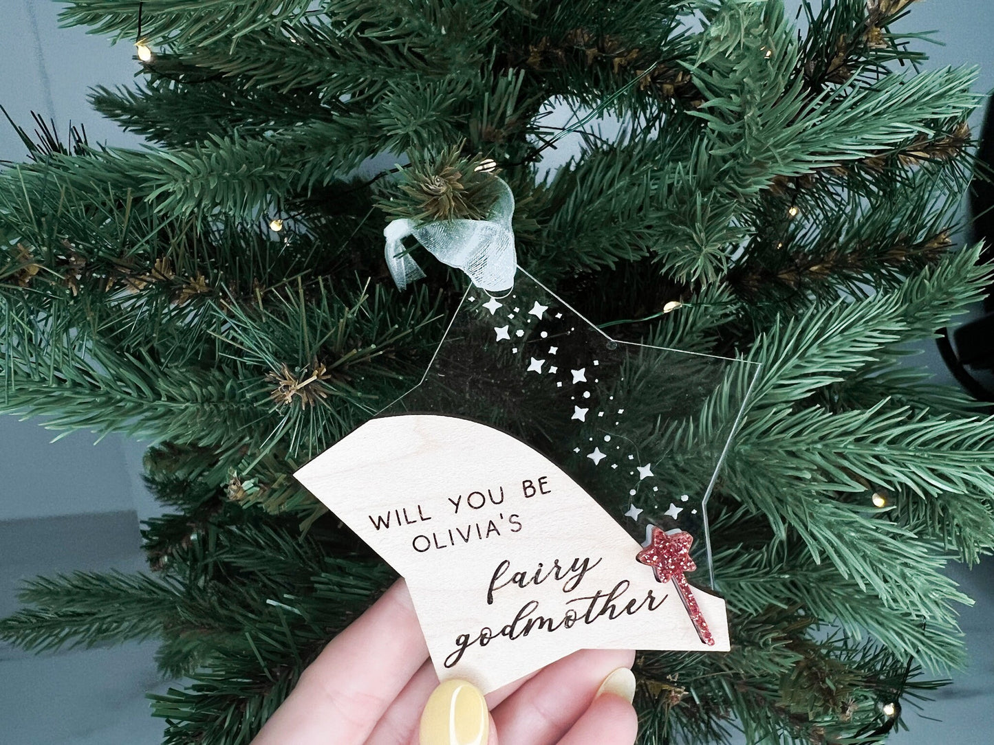 Fairy Godmother Christmas Ornament, Godmother Proposal, Every Princess Needs a Fairy Godmother, Will you be my godmother Christmas gift