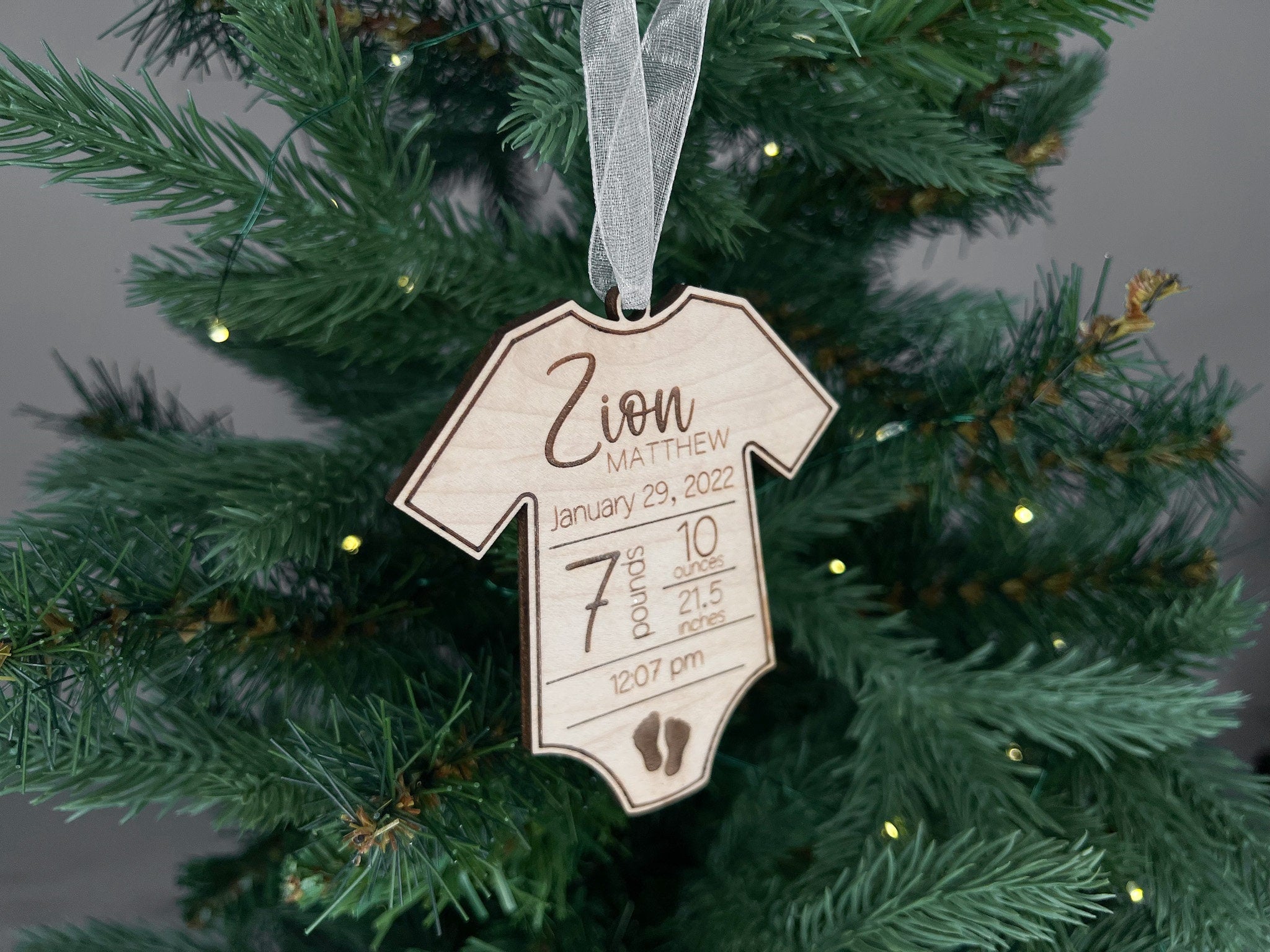 Baby Stats First Christmas Ornament, My First Christmas Ornament, Baby Birth Stats Christmas Ornament, New Baby Christmas Gift