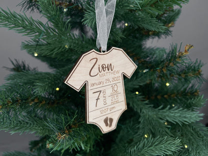 Baby Stats First Christmas Ornament, My First Christmas Ornament, Baby Birth Stats Christmas Ornament, New Baby Christmas Gift