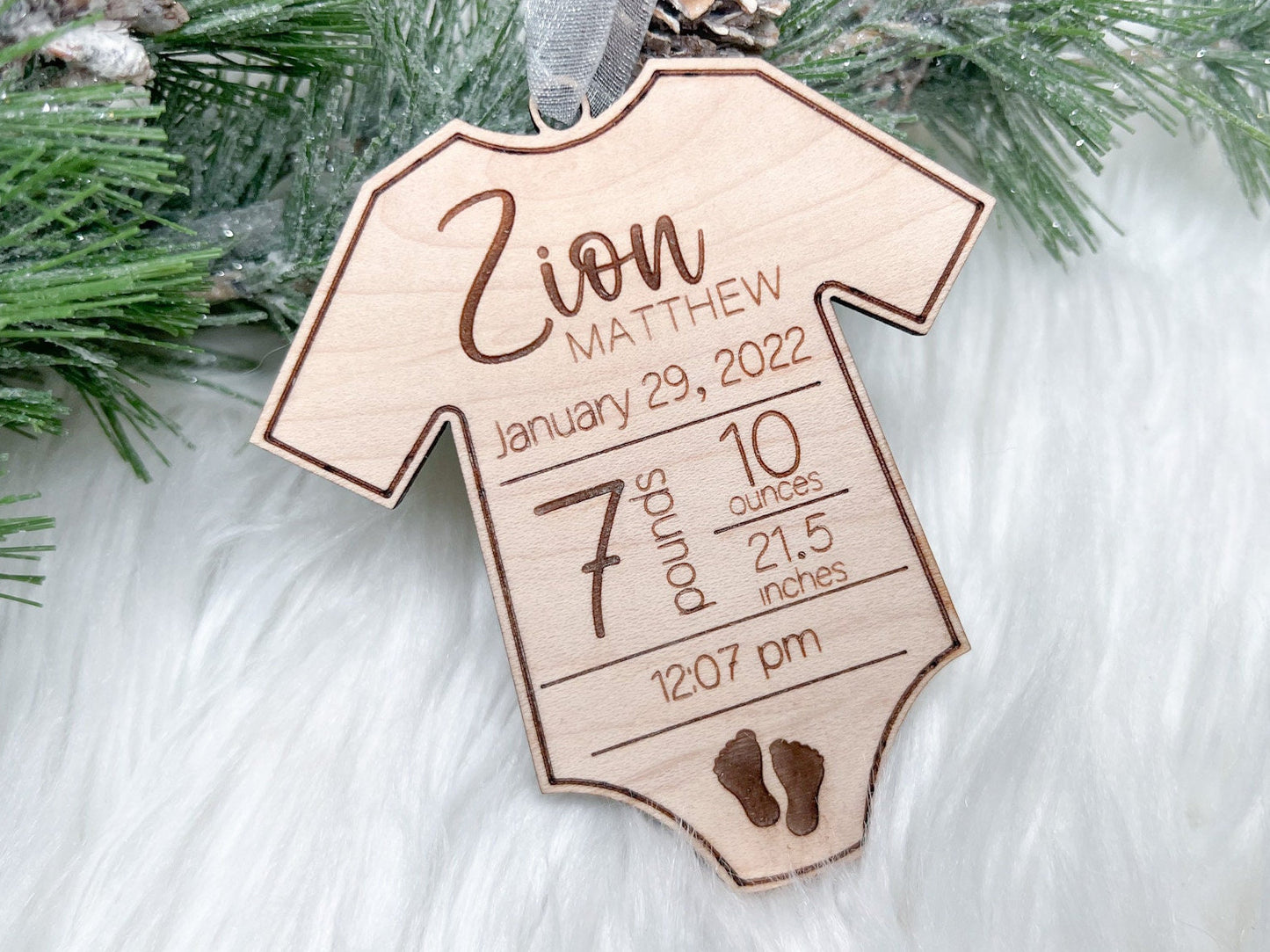 Baby Stats First Christmas Ornament, My First Christmas Ornament, Baby Birth Stats Christmas Ornament, New Baby Christmas Gift