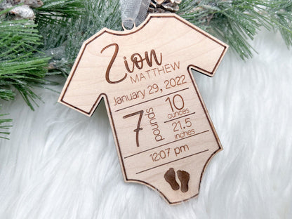 Baby Stats First Christmas Ornament, My First Christmas Ornament, Baby Birth Stats Christmas Ornament, New Baby Christmas Gift