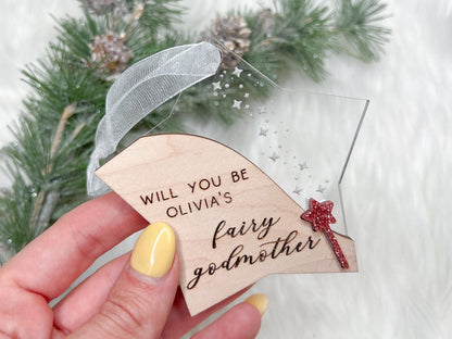 Fairy Godmother Christmas Ornament, Godmother Proposal, Every Princess Needs a Fairy Godmother, Will you be my godmother Christmas gift