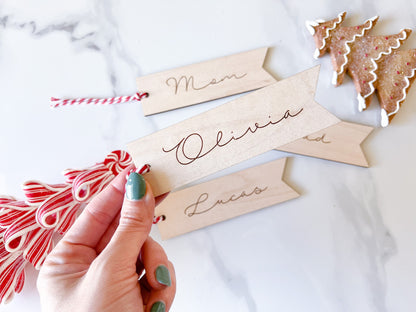 Stocking Name Tags, Personalized Family Personalized Family Stocking Ornament, Christmas Stocking Tags, Christmas Gift Tags, Family Ornament