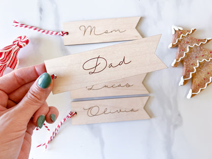 Stocking Name Tags, Personalized Family Personalized Family Stocking Ornament, Christmas Stocking Tags, Christmas Gift Tags, Family Ornament