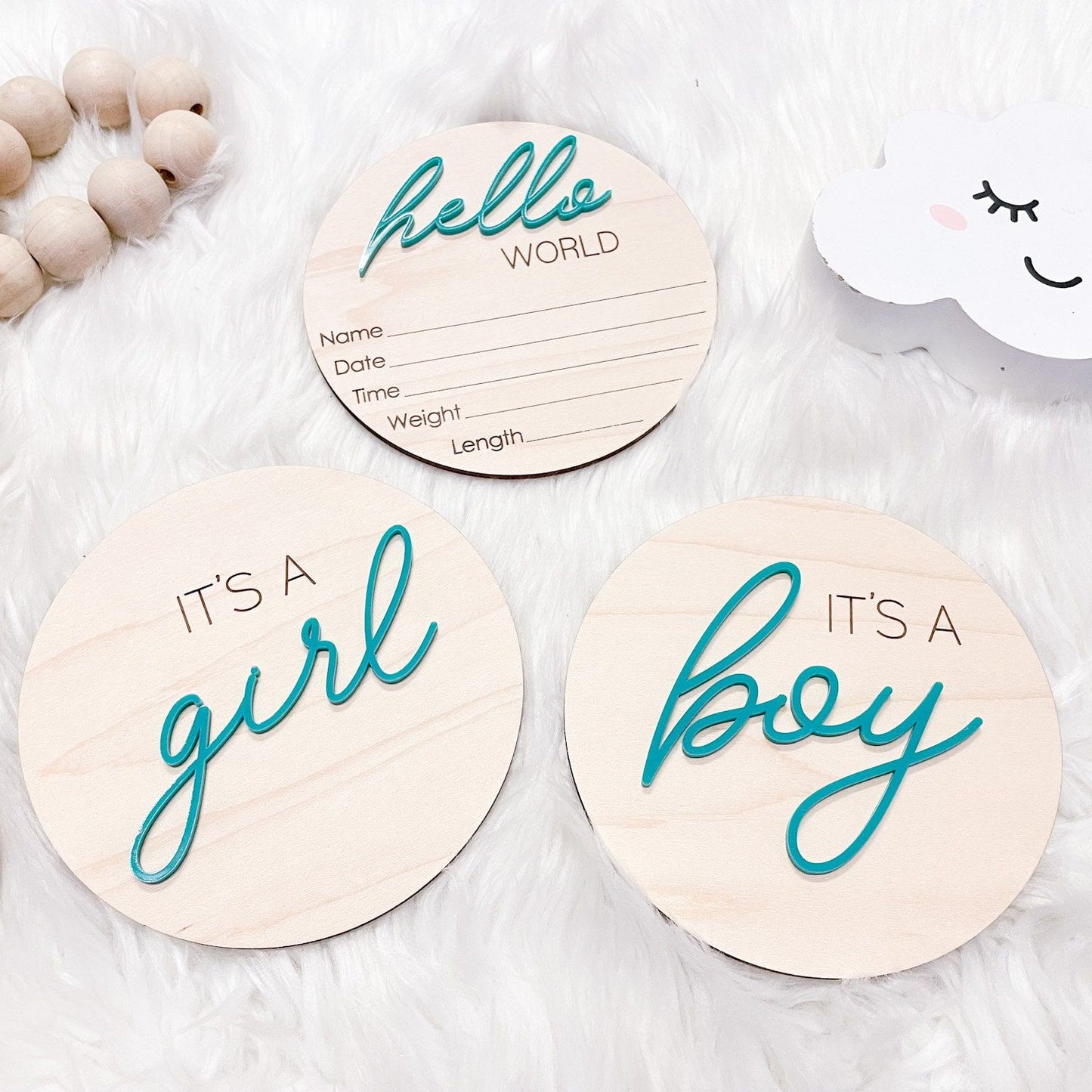 Gender Reveal Hospital Announcement Sign, Hello World Plaque, Gender Neutral Baby Name Sign, It's a Boy It's a Girl Sign for Hospital