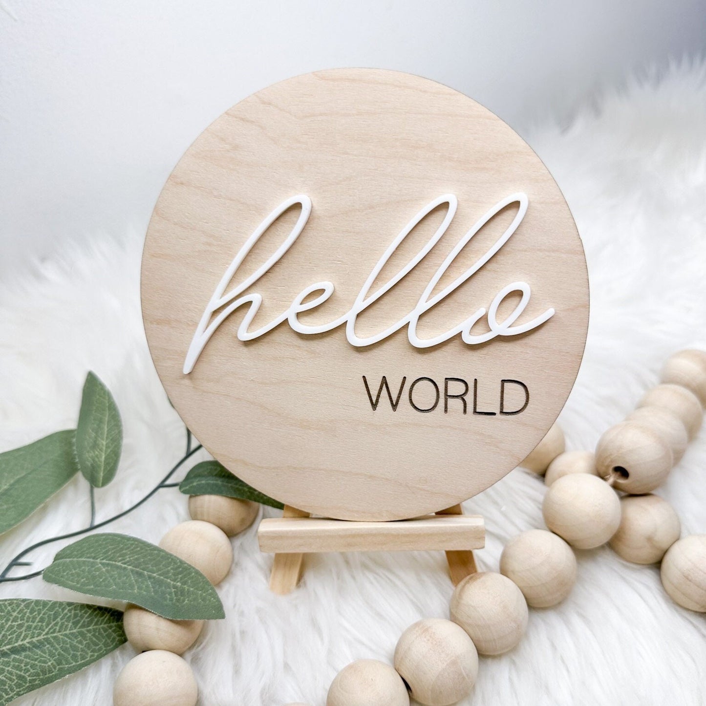 Hello World Birth Announcement Plaque, Gender Reveal Hospital Sign, Gender Neutral Baby Name Sign, It's a Boy It's a Girl Sign for Hospital