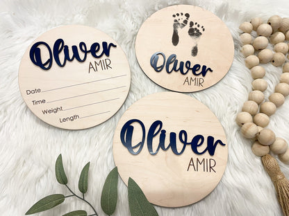 Birth Announcement Sign, Baby Name Sign for Hospital, Birth Stats Sign, Hospital Name Sign, Newborn Name Wood Sign, Wood Sign Name Reveal