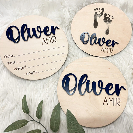 Birth Announcement Sign, Baby Name Sign for Hospital, Birth Stats Sign, Hospital Name Sign, Newborn Name Wood Sign, Wood Sign Name Reveal