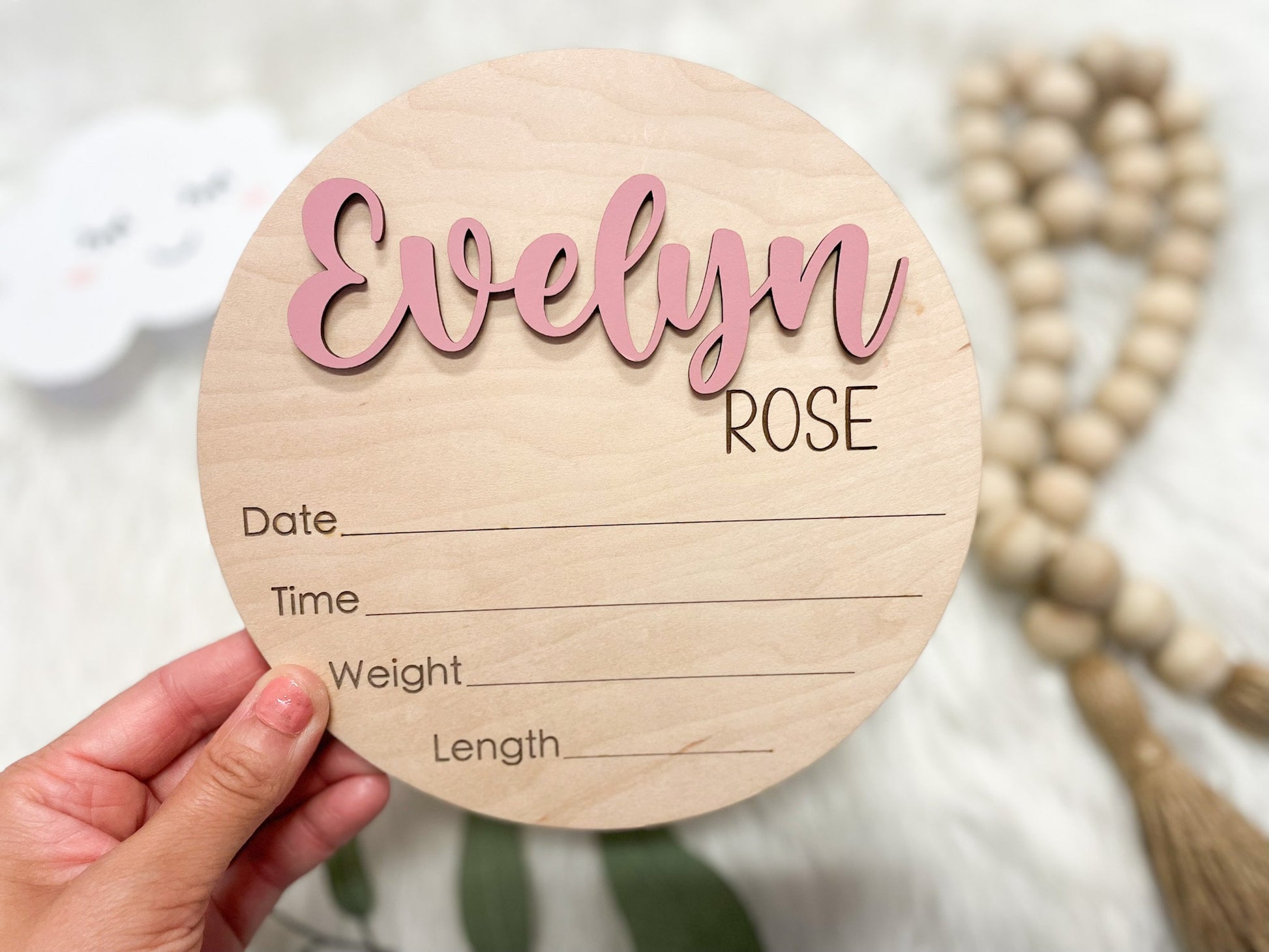 Baby Name Sign for Hospital, Birth Announcement Sign, Birth Stats Sign, Hospital Name Sign, Newborn Name Wood Sign, Wood Sign Name Reveal