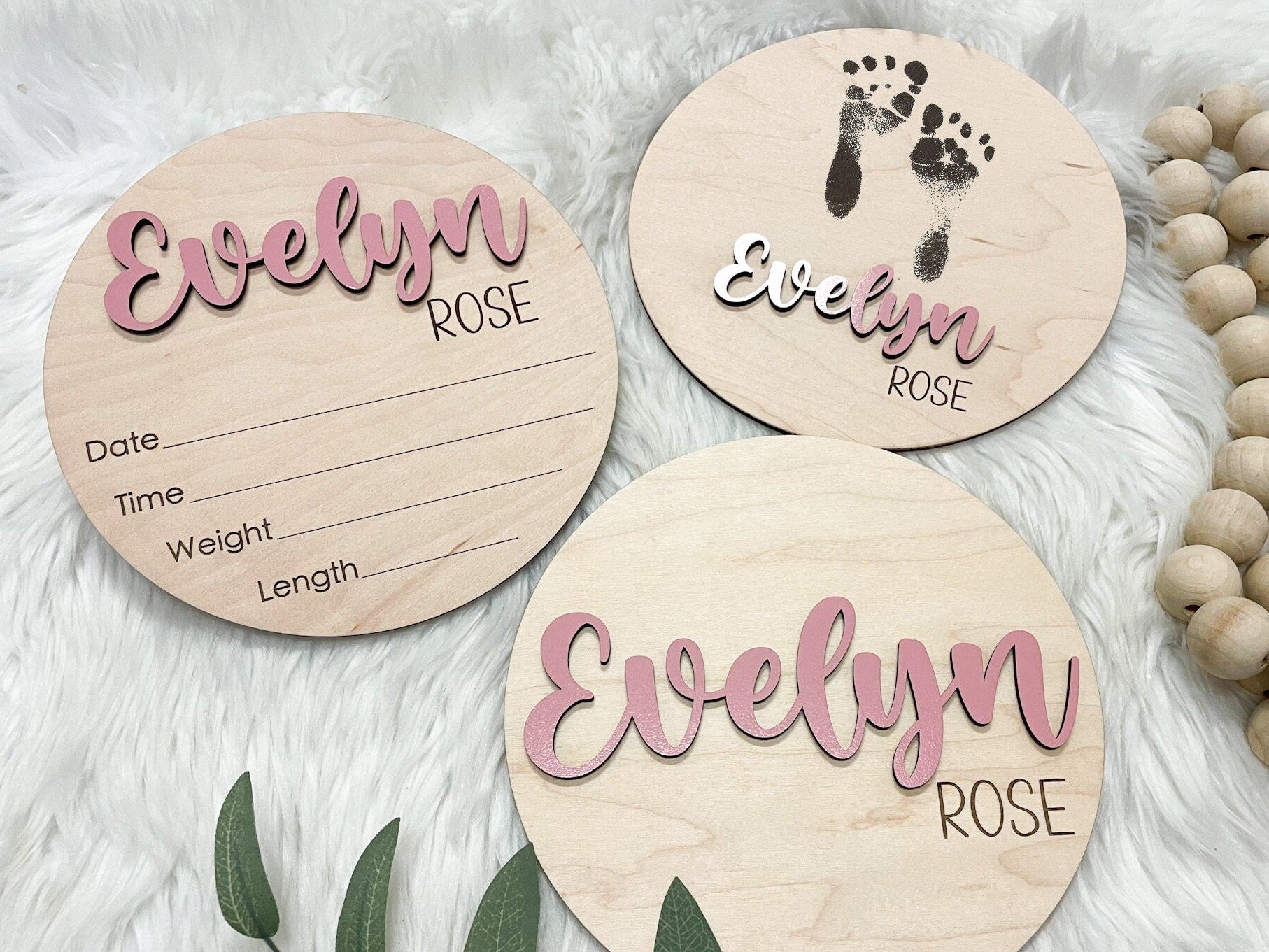 Baby Name Sign for Hospital, Birth Announcement Sign, Birth Stats Sign, Hospital Name Sign, Newborn Name Wood Sign, Wood Sign Name Reveal