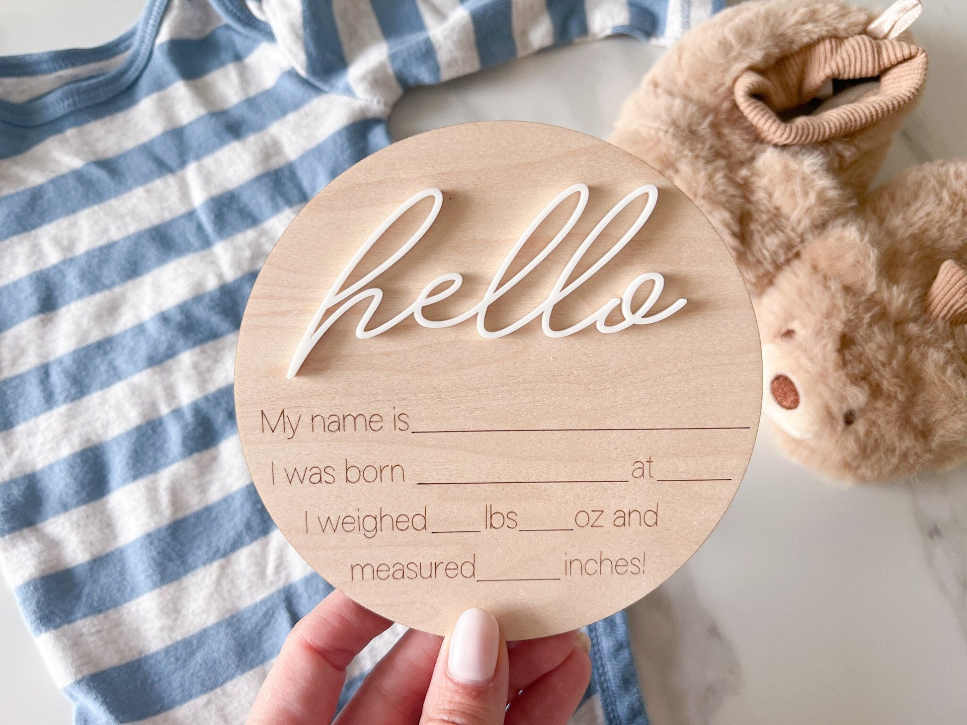 Hello World Birth Announcement Sign, My Name Is Baby Name Sign, Gender Reveal Baby Name, Newborn Birth Announcement Sign for Hospital STORY