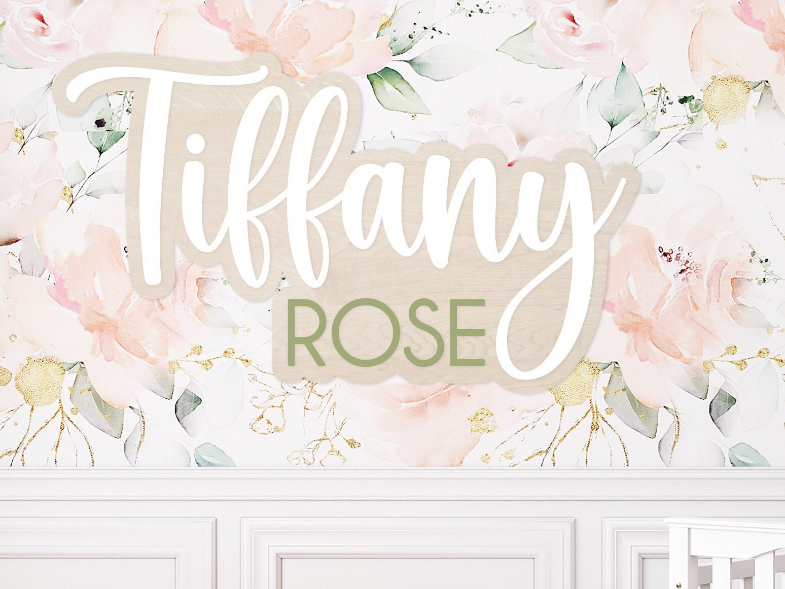 Custom Wood Nursery Name Sign, Above Crib Sign, Baby Shower Gift, Girl Name Sign, Layered Baby Name Sign, Boy Name Sign, Newborn Room Decor