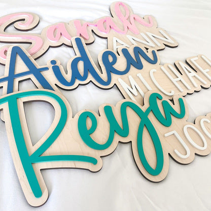 Custom Wood Baby Name Sign, Nursery Decor, Kids Room Art, Wall Art for Newborn, Baby Name Sign, Kids Room Decor, Wooden Sign, Boho Design