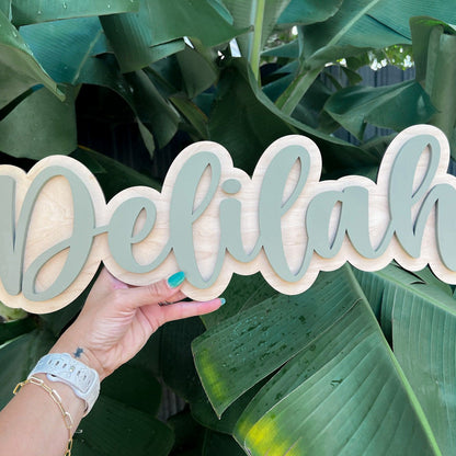 Custom Wood Baby Name Sign, Nursery Decor, Kids Room Art, Wall Art for Newborn, Baby Name Sign, Kids Room Decor, Wooden Sign, Boho Design