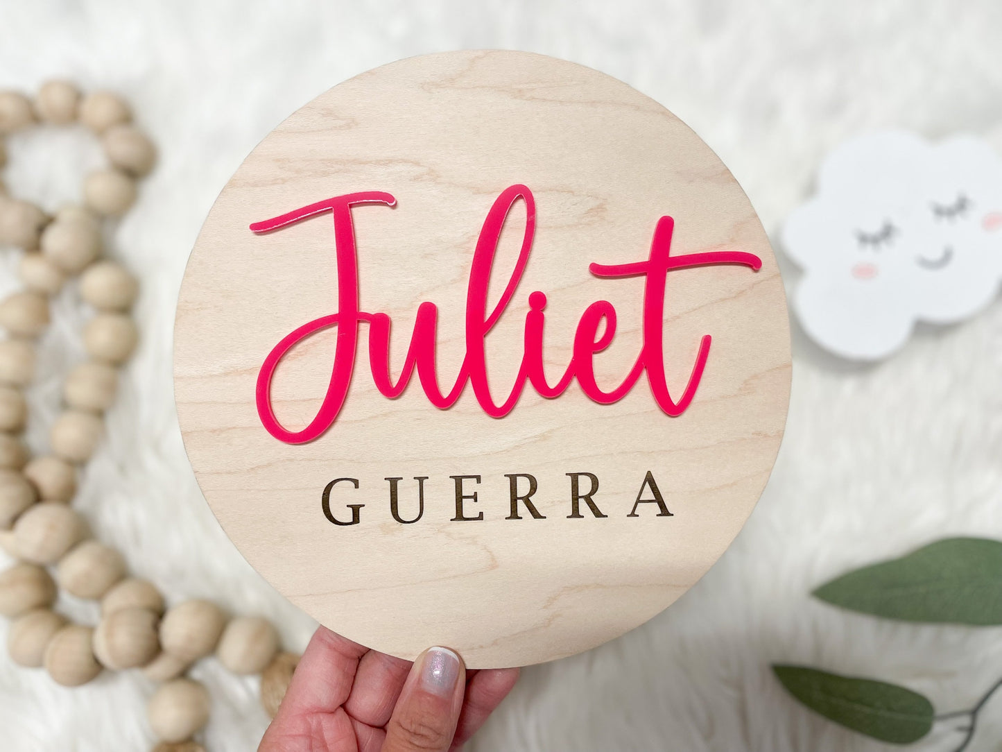 Baby Name Sign for Hospital, Birth Announcement Sign, Hospital Name Sign, Newborn Name Wood Sign, Nursery Decor, 3D Hospital Name Wood Sign