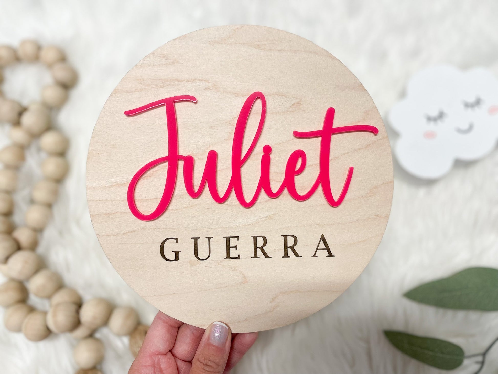 Baby Name Sign for Hospital, Birth Announcement Sign, Hospital Name Sign, Newborn Name Wood Sign, Nursery Decor, 3D Hospital Name Wood Sign