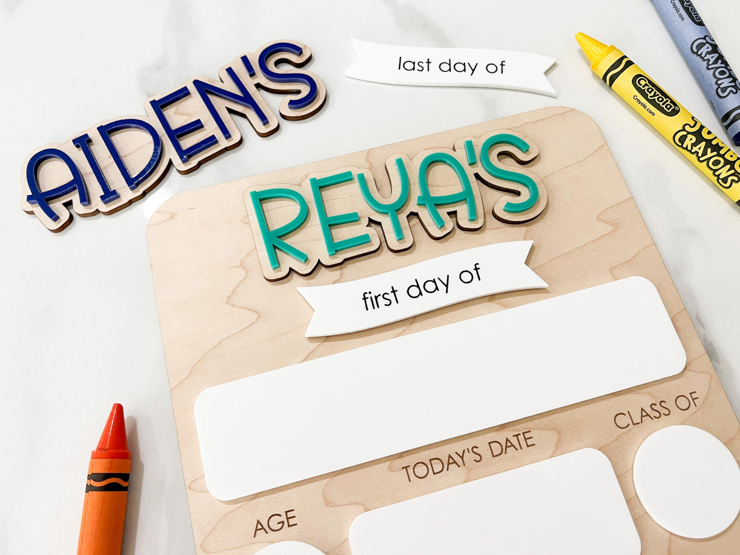 My First Day of School Sign, Back to School Board, Last Day of School, Personalized Photo Prop, Reusable Sign, Sign for School Pictures