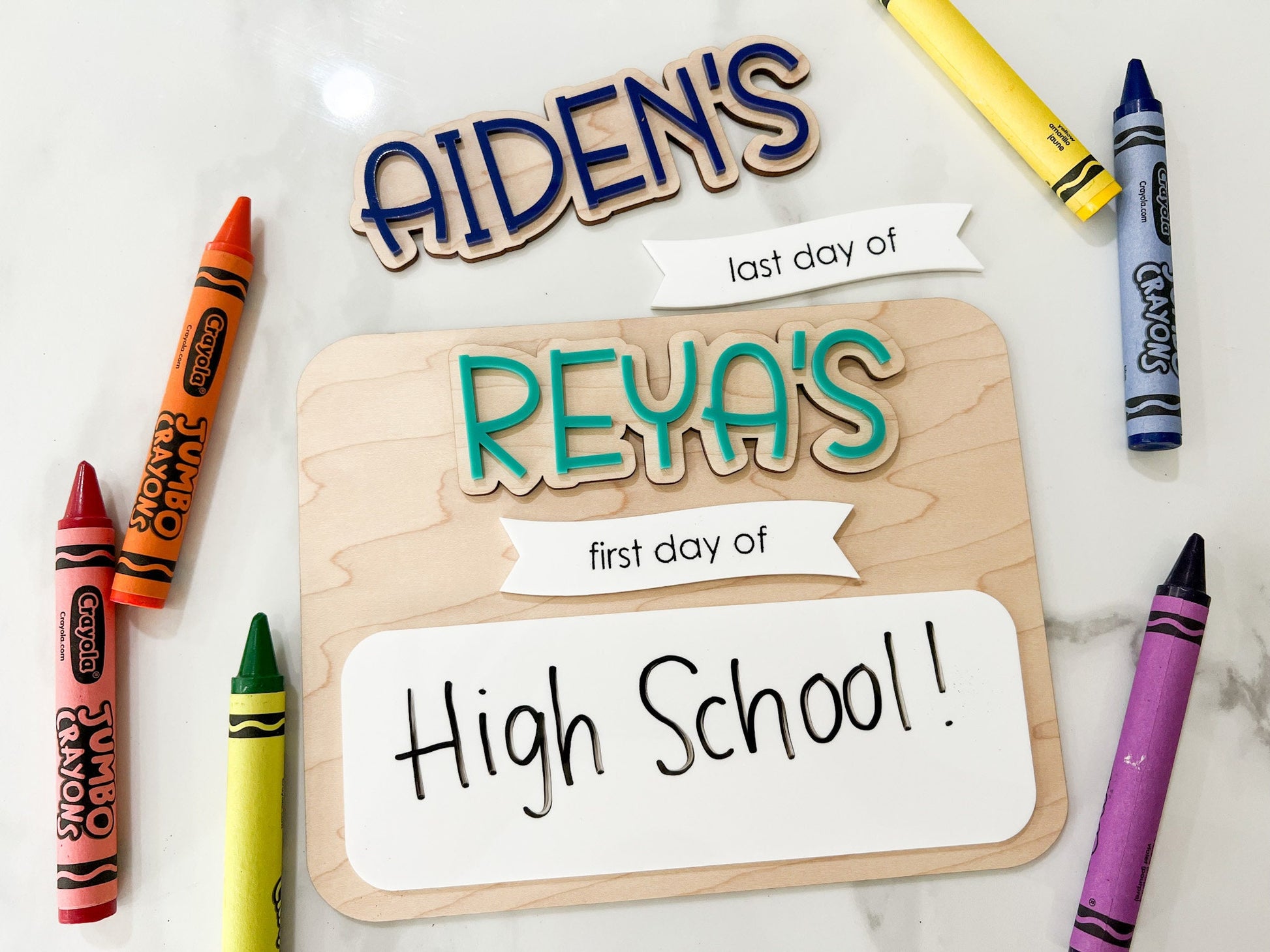 My First Day of School Sign, Back to School Board, Last Day of School, Personalized Photo Prop, Reusable Sign, Sign for School Picture