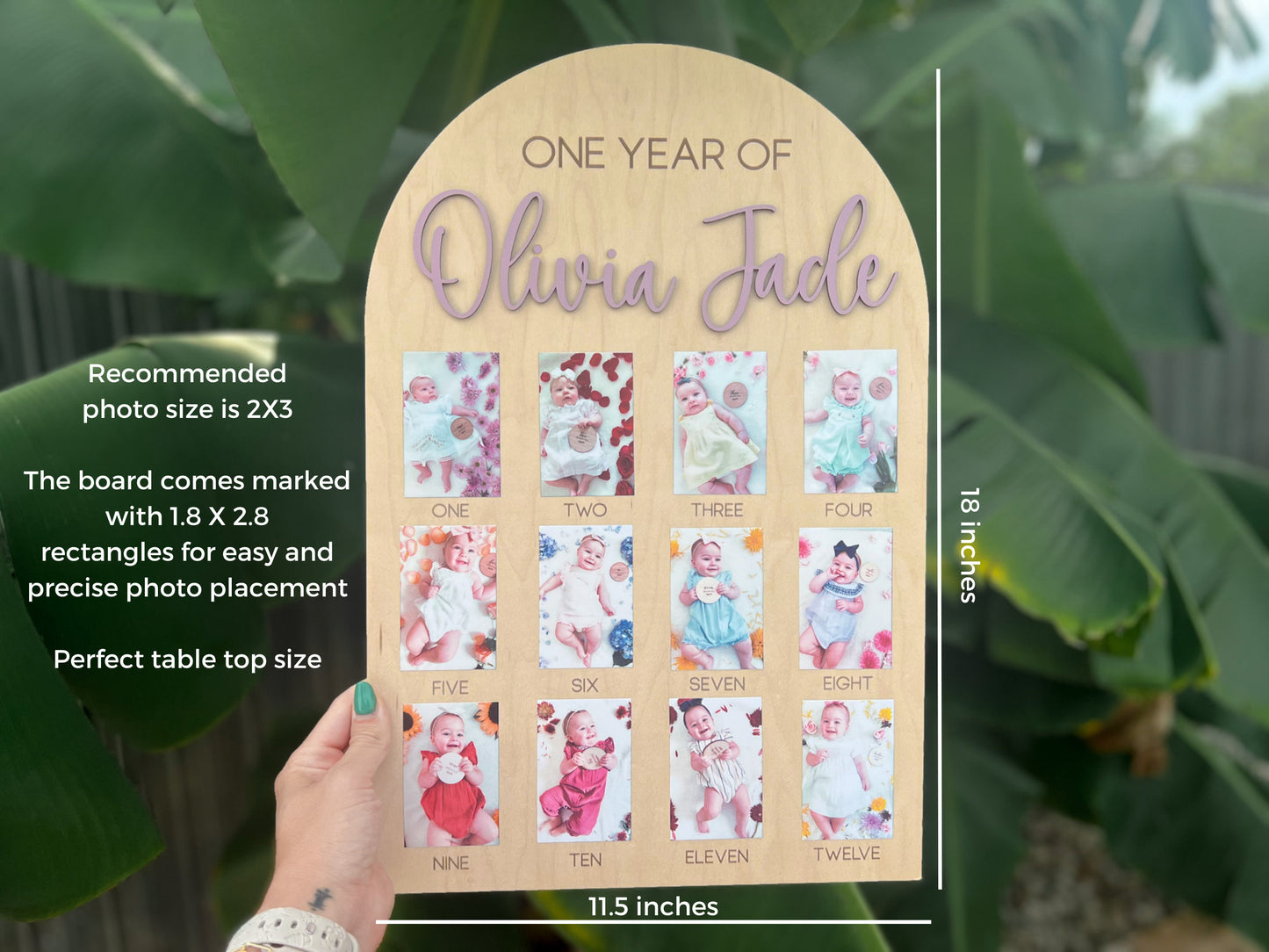 One Year Photo Board, One Happy Dude Birthday Party Decor, One Happy Year Smile Theme First Birthday, 12 Month Photo display, One Cool Dude