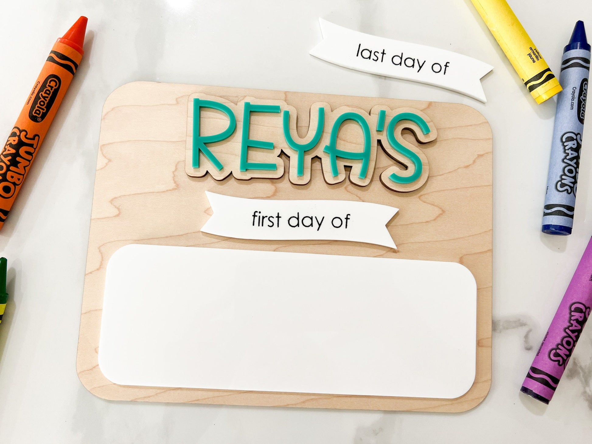 My First Day of School Sign, Back to School Board, Last Day of School, Personalized Photo Prop, Reusable Sign, Sign for School Picture