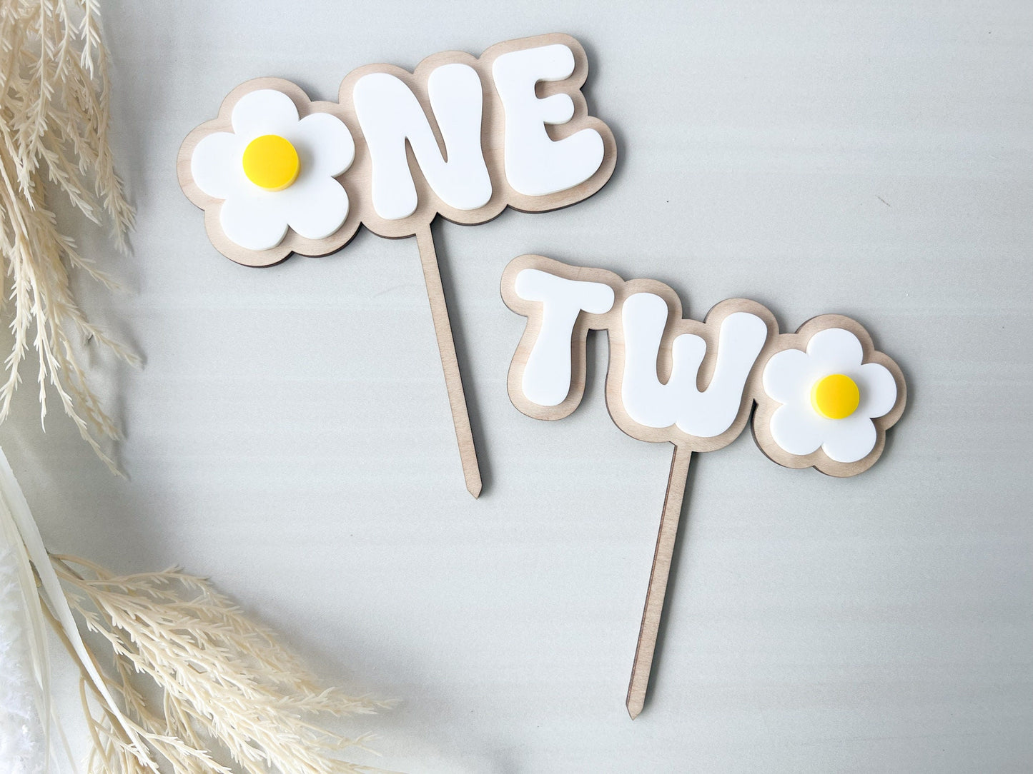 Daisy Cake Topper, One Daisy Smash Cake Topper, Boho Retro First Birthday, Second Birthday 70s Theme, Hippie One Groovy Year Birthday Decor