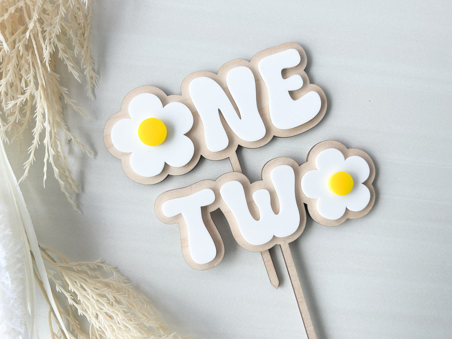 Daisy Cake Topper, One Daisy Smash Cake Topper, Boho Retro First Birthday, Second Birthday 70s Theme, Hippie One Groovy Year Birthday Decor