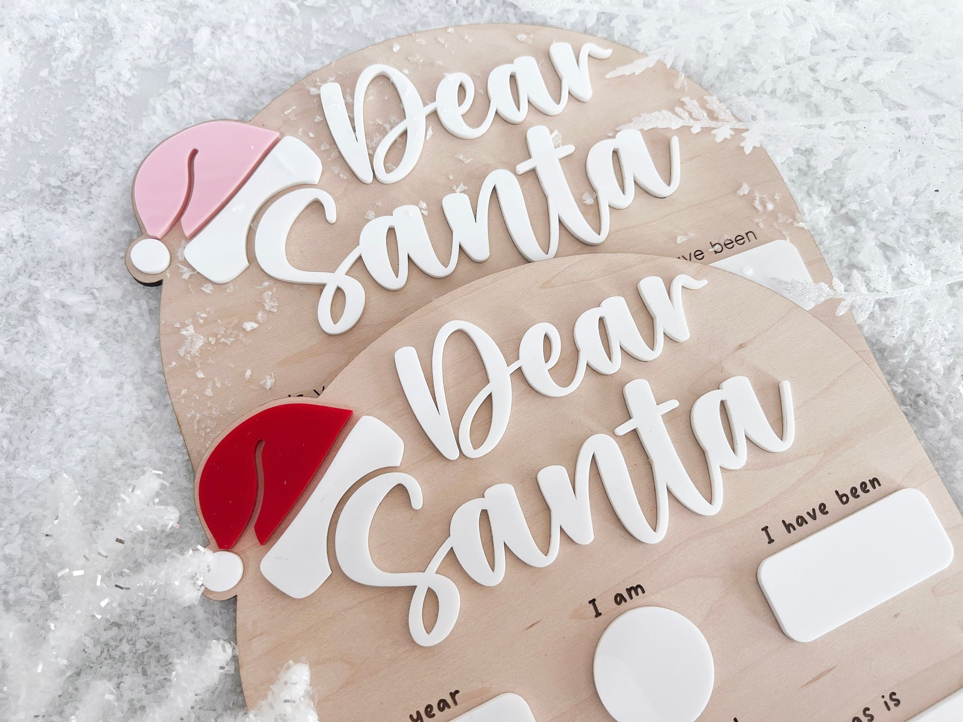 Dear Santa Board, Letter to Santa Board, Kids Christmas List Sign, Dry Erase Christmas Eve Sign, Dear Santa Wish List, Kids Christmas Letter