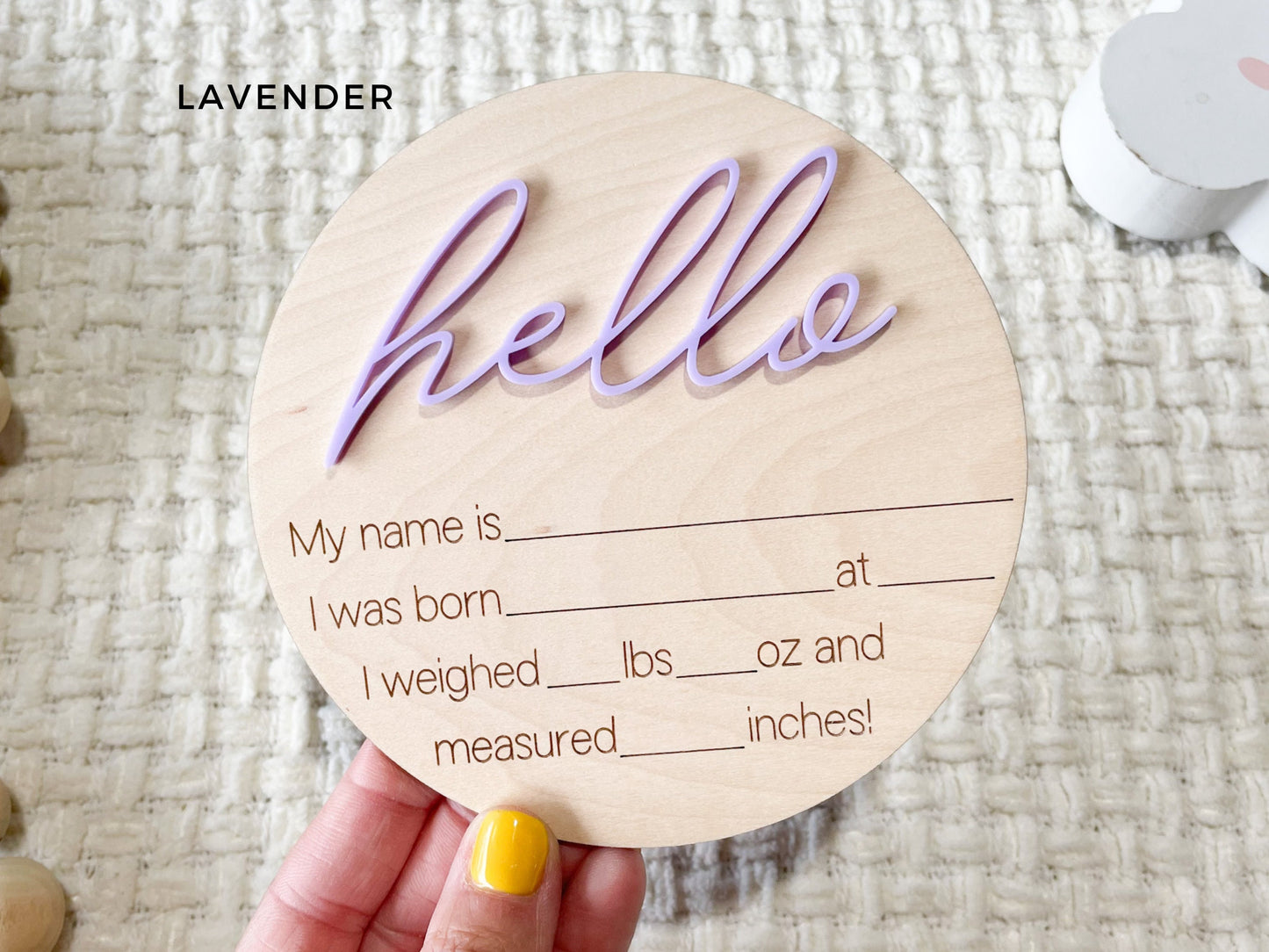Hello World Birth Announcement Sign, My Name Is Baby Name Sign, Gender Reveal Baby Name, Newborn Birth Announcement Sign for Hospital STORY