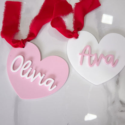 Personalized Heart Valentines Day Tag