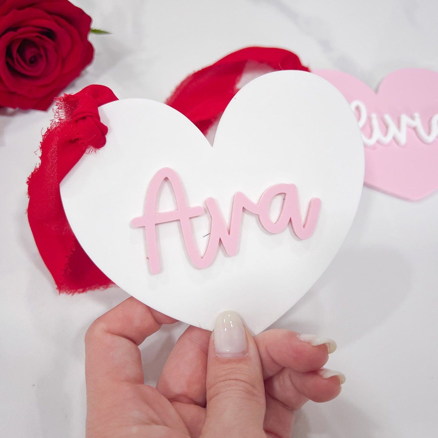 Personalized Heart Valentines Day Tag