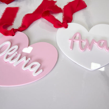 Personalized Heart Valentines Day Tag