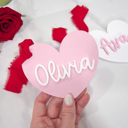 Personalized Heart Valentines Day Tag
